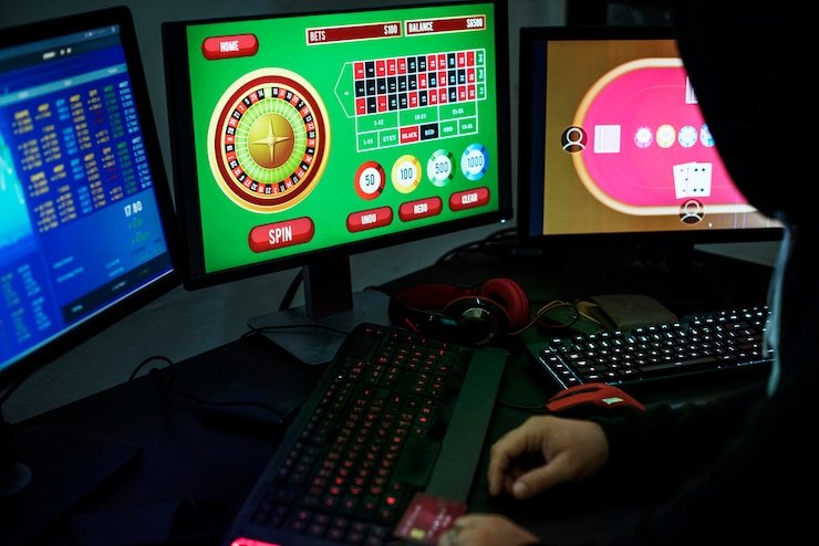 Fitur live betting pesiarbet yang menampilkan statistik pertandingan secara real-time di layar tablet